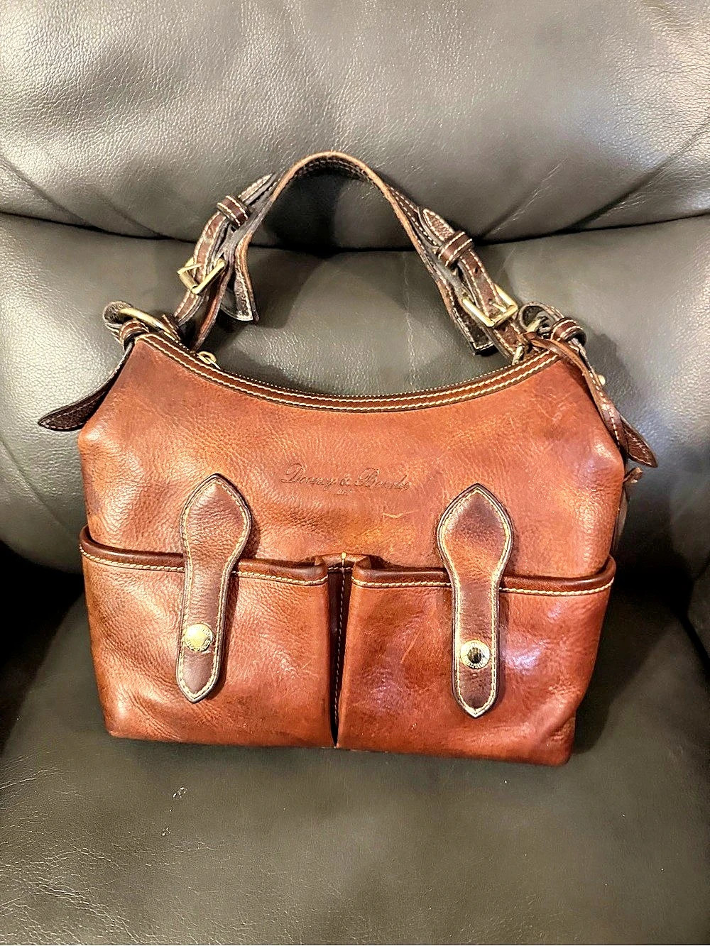Dooney & Bourke Florentine Vacchetta Leather Small Lucy Hobo Bag